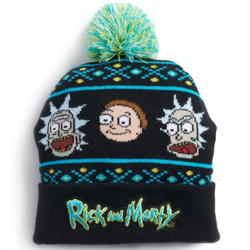 New! Rick & Morty Adult Swim Knit Winter Beanie Hat
